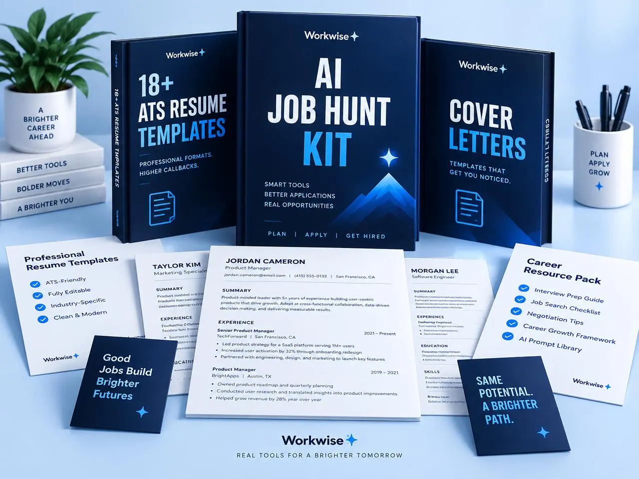 Complete AI job hunt kit and ATS resume template collection