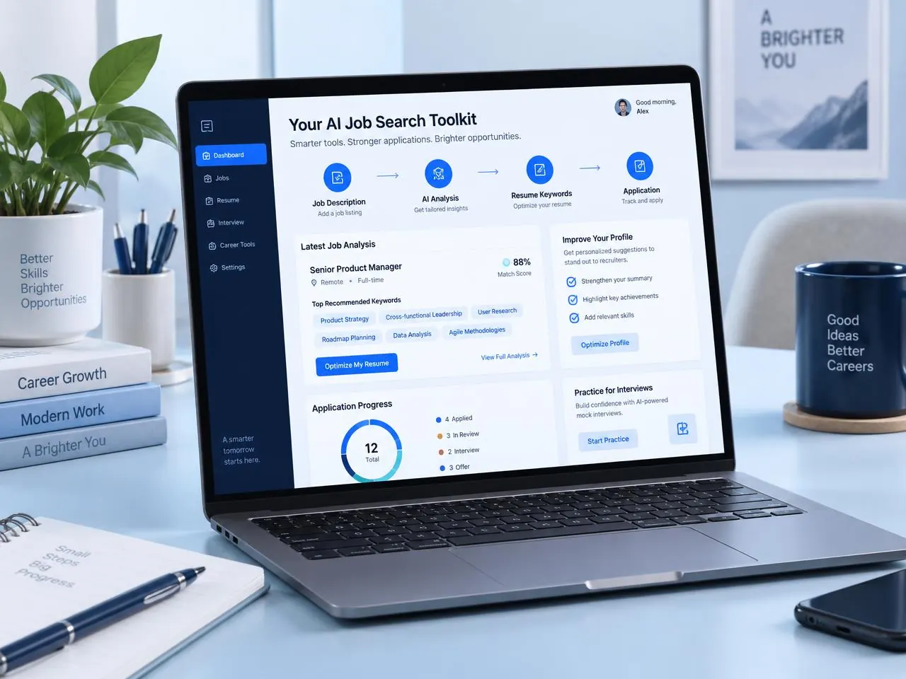 AI job search toolkit and job description analysis resources